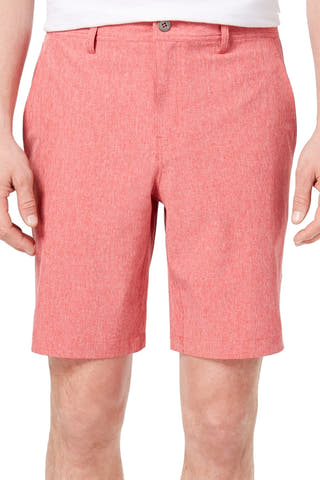 32 Degrees Red Bright-Melange 9" Stretch Performance Short