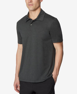 32 Degrees Techno Mesh Polo Heather Olive thumbnail 2