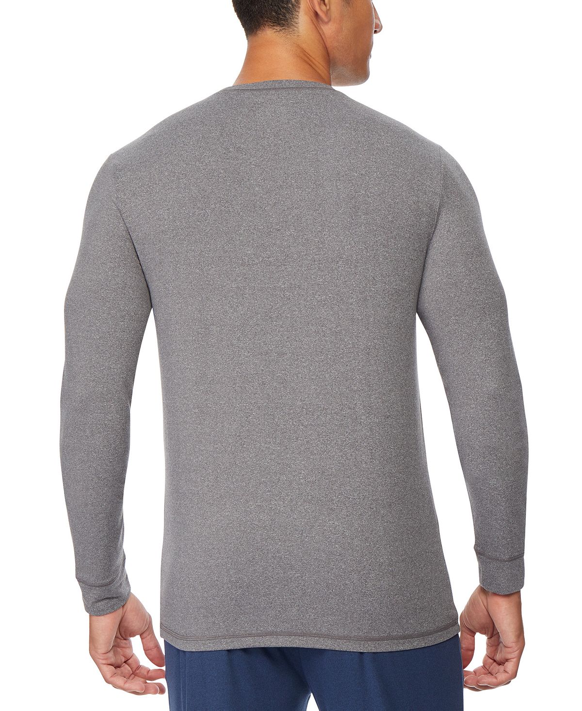 32 Degrees Ultra Lux Long-sleeve Sleep T-shirt Dk Ht Grey