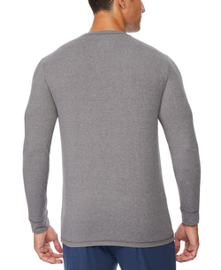 32 Degrees Ultra Lux Long-sleeve Sleep T-shirt Dk Ht Grey thumbnail 3