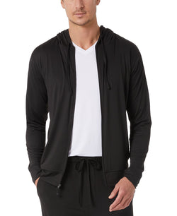 32 Degrees Ultra Lux Zip Hoodie Black thumbnail 2