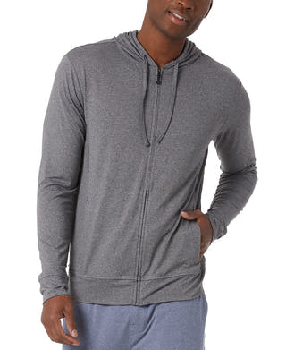 32 Degrees Ultra Lux Zip Hoodie Dark Grey