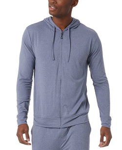 32 Degrees Ultra Lux Zip Hoodie Light Blue thumbnail 1