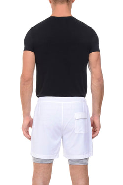 2(X)ist White Modern Sport Mesh Short thumbnail 3