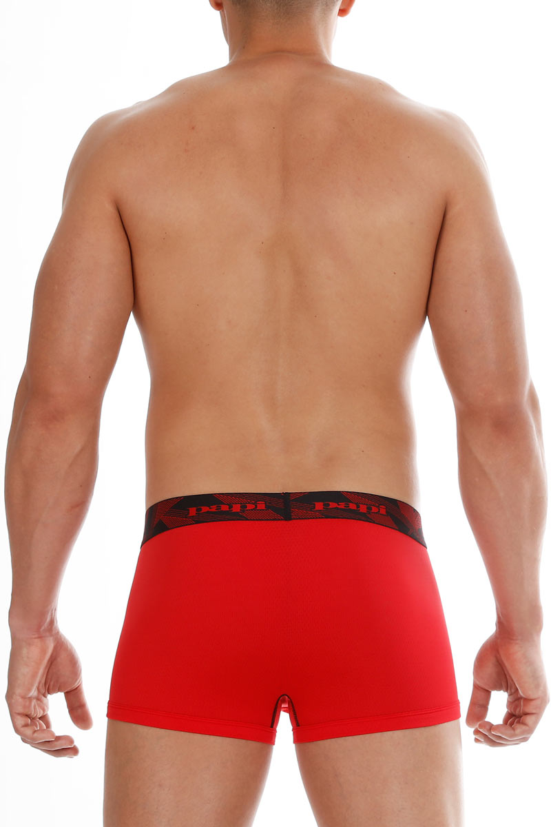 Papi Red/Black Performance Mesh Brazilian Trunk 2-Pack