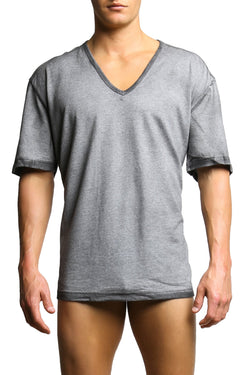 C-IN2 Charcoal Heather Filthy V-Neck Tee thumbnail 1