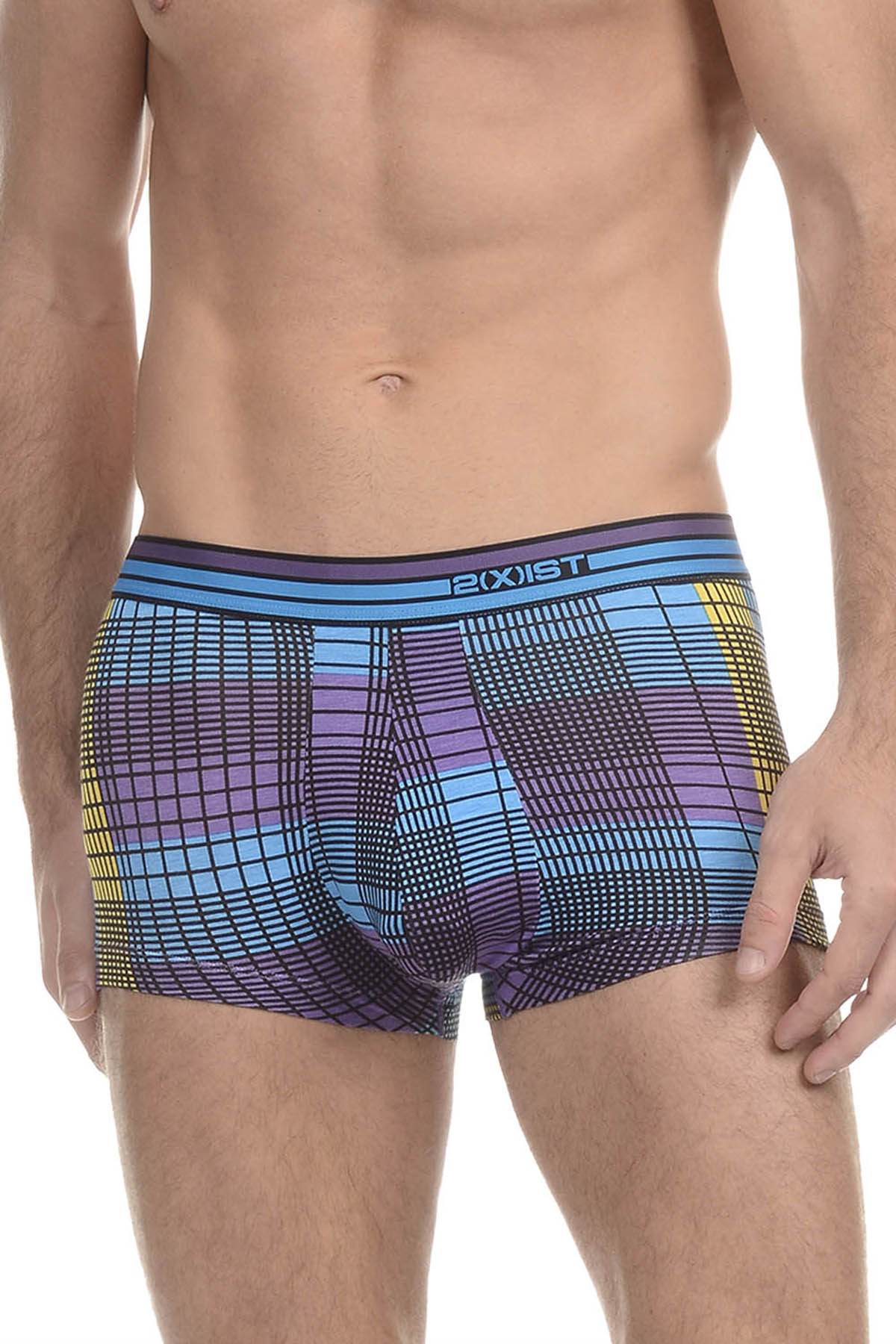 2(X)IST Plaid Purple Mod Modal Trunk