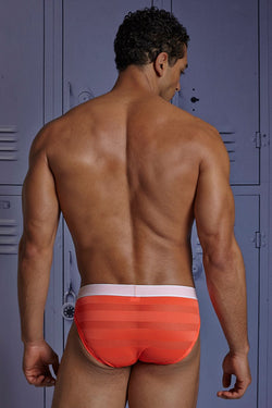 Body Tech Neon Orange Track Athletic Brief thumbnail 2