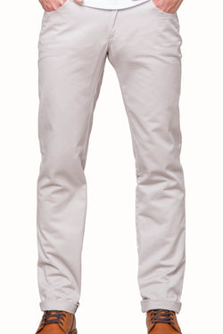 Something Strong Light Grey Straight Leg 5-pocket Pant thumbnail 2