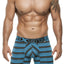 Xtremen Turquoise Thin Stripes Boxer Brief