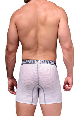 Xtremen White Microfiber Mesh Boxer Brief thumbnail 3