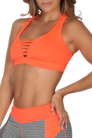 365me Orange Sports Top