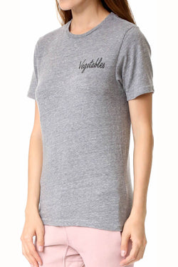 Rxmance Unisex Grey Veggies Crew Tee thumbnail 3