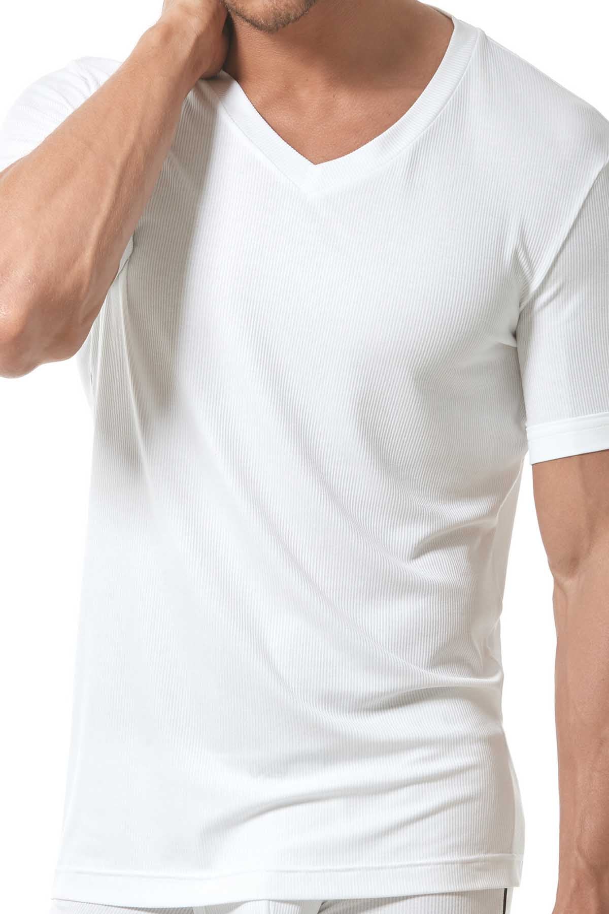 Gregg Homme White Menz V-Neck Tee