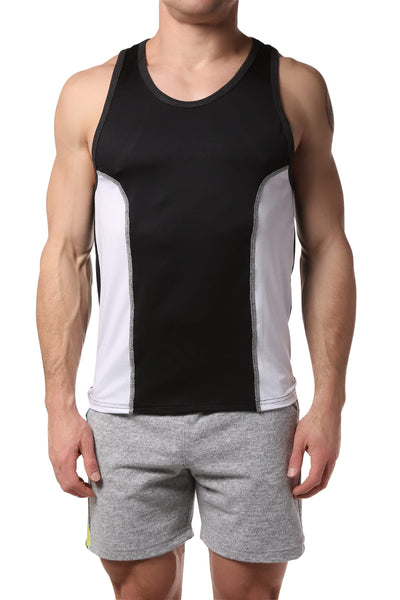 Freedom Reigns Black/White Flex Inset Tank
