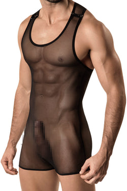 Pikante Black Silom Mesh Body Singlet thumbnail 3