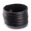 Black Leather Strap Wristband