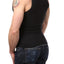 Y.M.L.A. Black Ribbed Tank