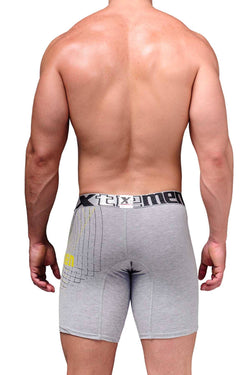 XTREMEN Grey/Yellow Printed Boxer Brief thumbnail 3