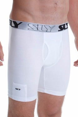 Sly White Solid Boxer Brief - Long thumbnail 2