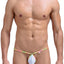 PetitQ White Teardrop Thong