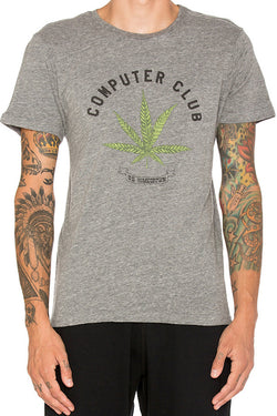 Rxmance Unisex Grey Computer Club Crew Tee thumbnail 2