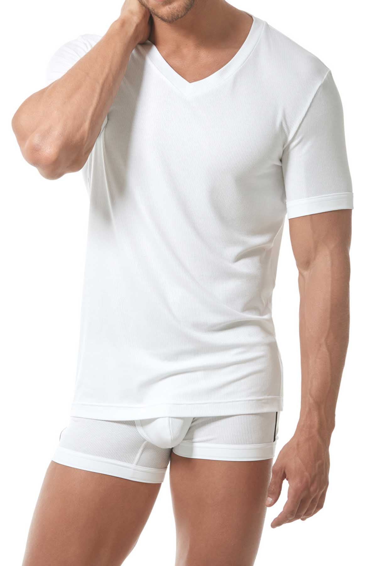 Gregg Homme White Menz V-Neck Tee