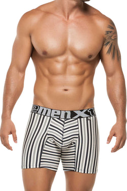 Xtremen Grey Classic Stripes Microfiber Boxer Brief thumbnail 1