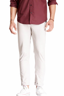 Something Strong Light Grey Straight Leg 5-pocket Pant thumbnail 1