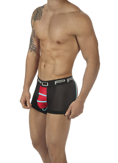 PPÜ Red/Black/Turquoise Jock-Trunk