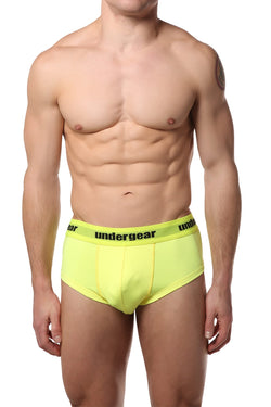 Undergear Neon Yellow Cheeky Brief thumbnail 1