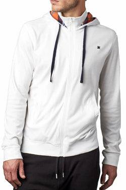 Zutoq White Zestal Zipper Hoodie thumbnail 1