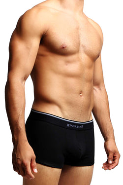 2-Pack Papi Black & Charcoal Solid Stretch Brazilian Trunks thumbnail 4
