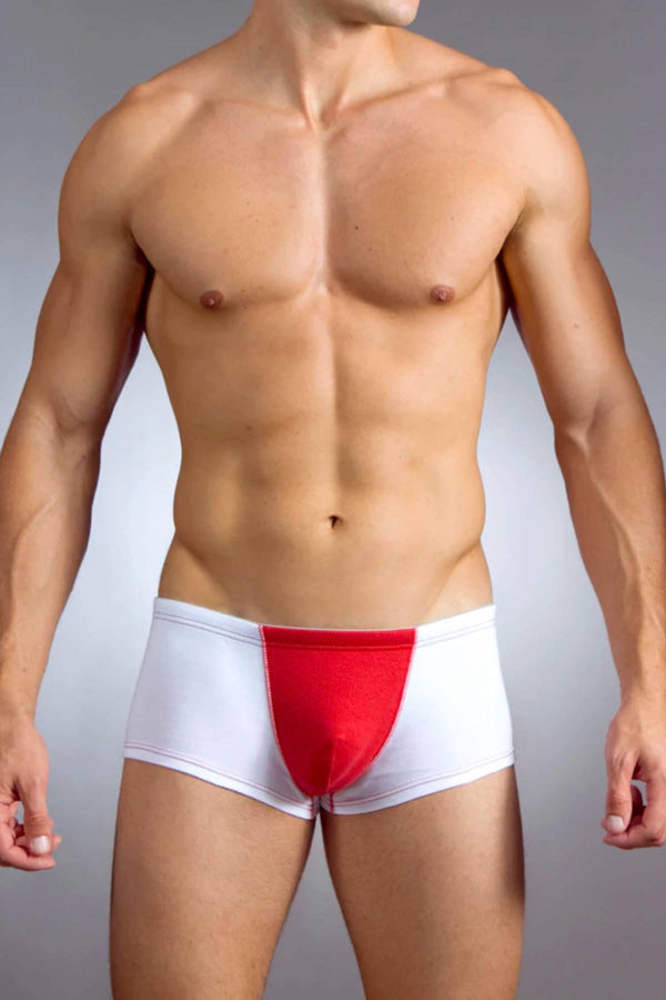 Baskit Chinese-Red Action Cool Sawed-Off Brief-Trunk