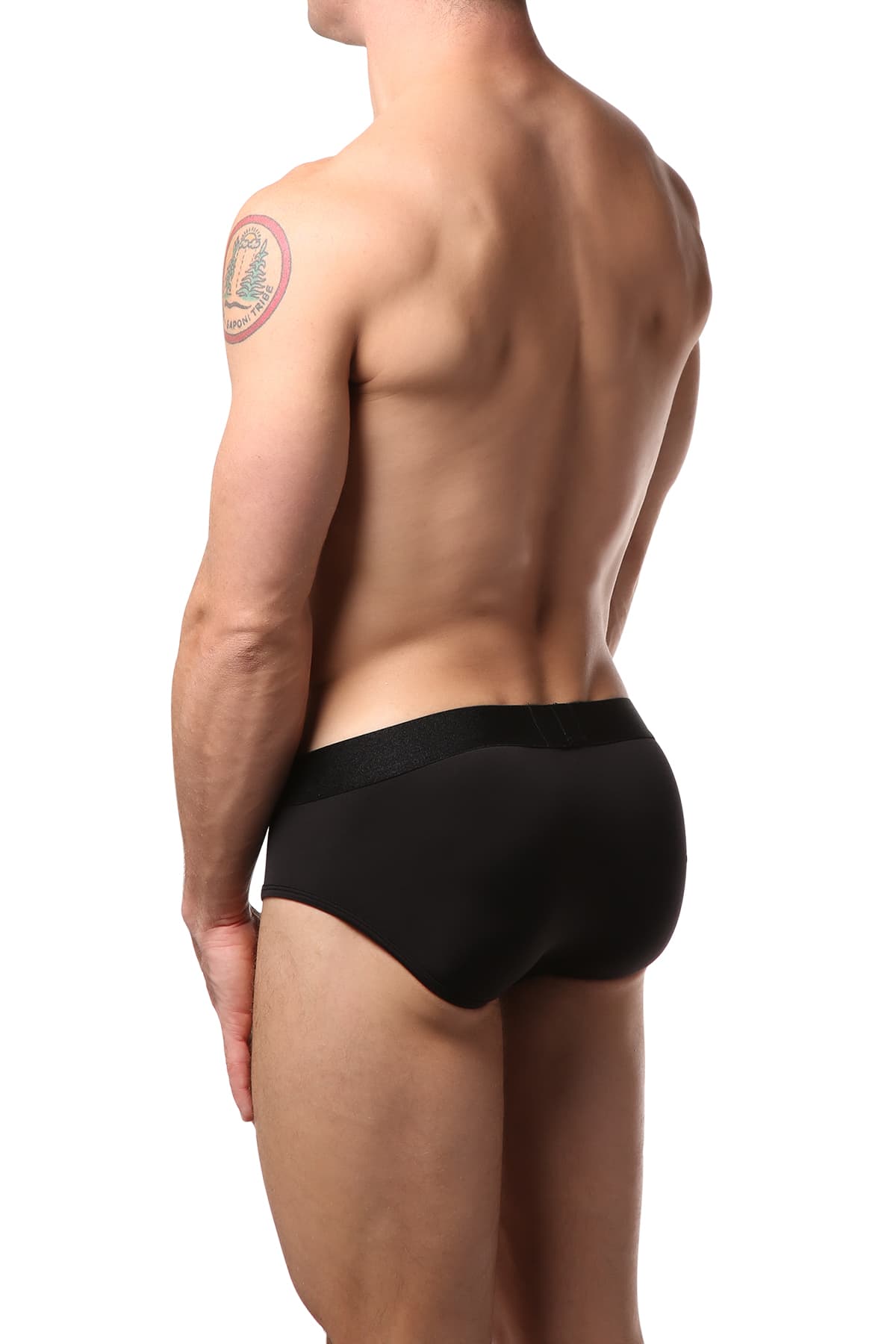 2(X)IST Black Electric Micro No-Show Brief