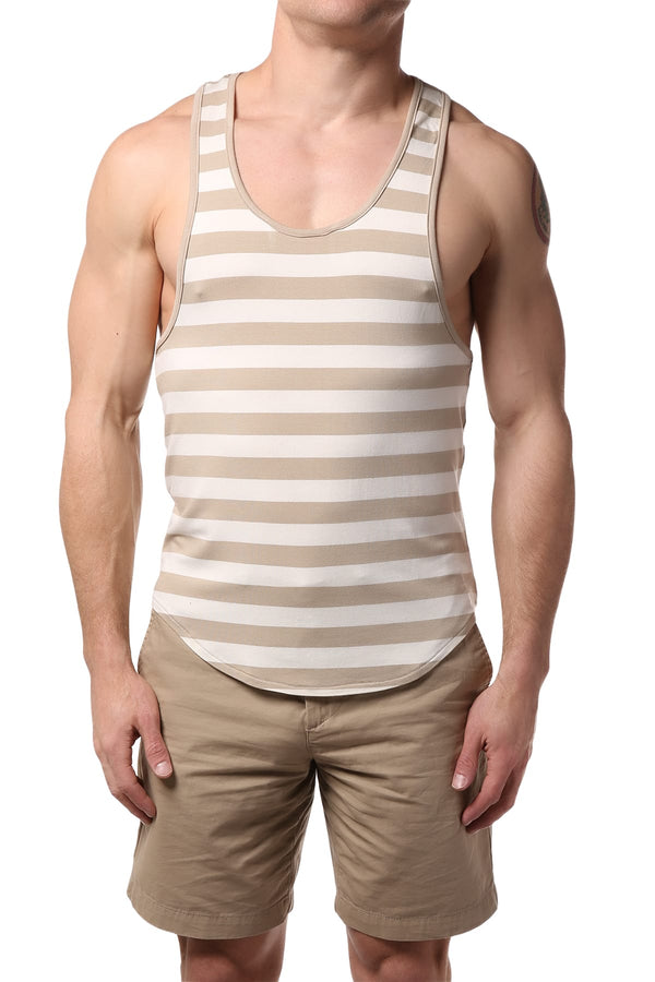 Modus Vivendi Sand Wide-Line Tank Top