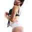 Jezebel Cheeky White Lace Trim Panty