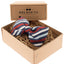 Mrs. Bow Tie Cowes In Navy, Blue & Red Standard Bow Tie