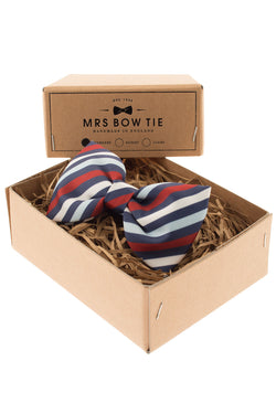Mrs. Bow Tie Cowes In Navy, Blue & Red Standard Bow Tie thumbnail 1
