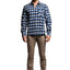 Something Strong Blue Something-False Button-Up