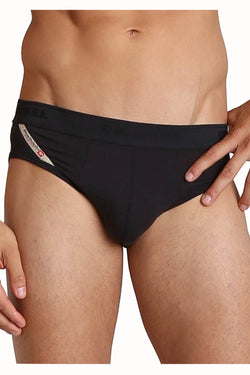 Diesel Caviar-Black Underdenim Andre Brief thumbnail 1
