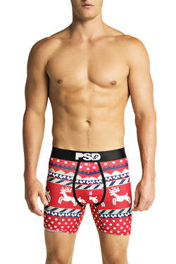 PSD Red Ugly Sweater Boxer Brief thumbnail 1