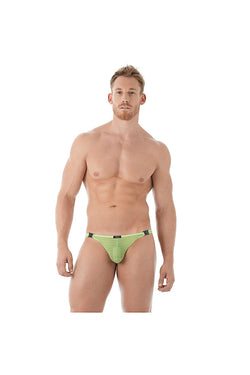 Gregg Homme Lime Mesh Suspender C-Ring Thong thumbnail 3