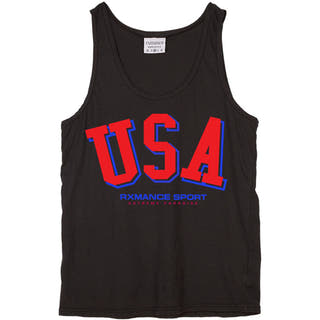 Rxmance Black USA Tank Top
