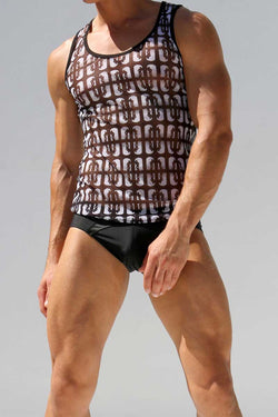 Rufskin Tommy Printed Tom of Finland Tommy Mesh Sport Tank Top thumbnail 1