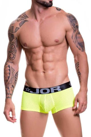 Jor Neon-Yellow/Black Cronos Boxer-Trunk