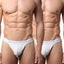 2(X)IST Essential White Y-Back Thong 2-Pack