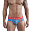 Clever Blue Mayan Pantheon Piping Brief