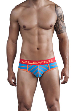 Clever Blue Mayan Pantheon Piping Brief thumbnail 1