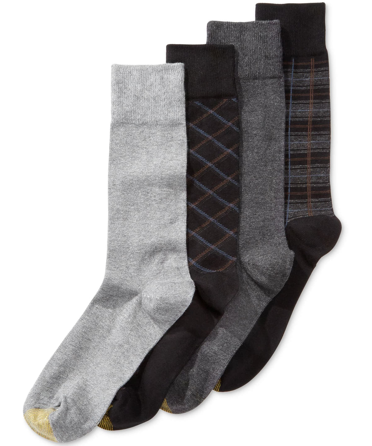 Gold Toe 4-Pk. Plaid Dress Socks 10-13